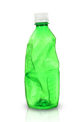 empty crushed juice bottle