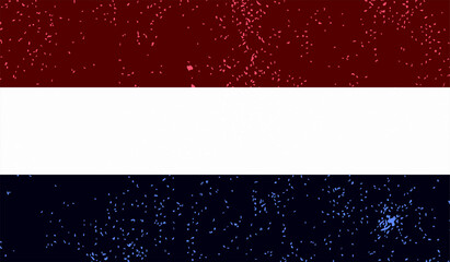 Fototapeta na wymiar Grunge Netherlands flag. Netherlands flag with waving grunge texture.