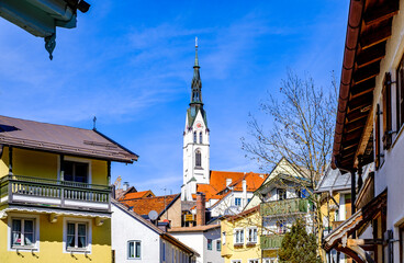 famous old town of Bad Tolz - Bavaria