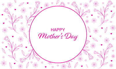 mothers day, mother day, day mother's, day mothers, day mother, mother, mothers, appreciation mother's day, appreciation mother, greeting card, pink, illustration, flower, greeting, card, vector