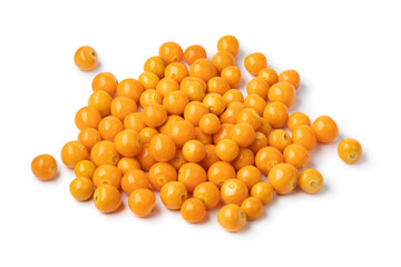 Heap of fresh orange goldenberries close up