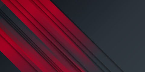Obraz premium Abstract black red stripes background