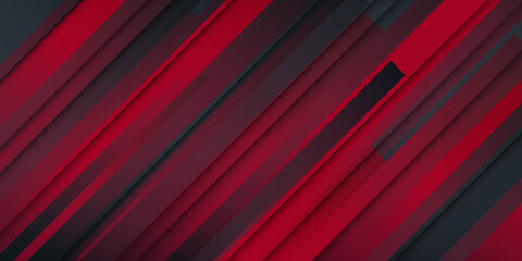 Fototapeta premium Abstract black red stripes background