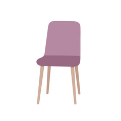 Soft comfortable modern purple armchair or chair
