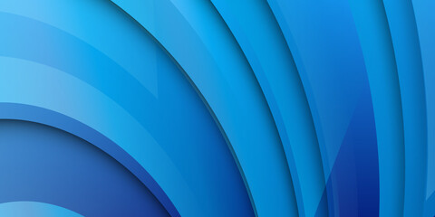 Abstract blue background with 3d wave lines. Modern technology geometric concept vector illustration