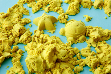 Kinetic Sand Figures Colorful Toys Early Education Preparing for School Development Children Game