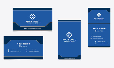 Modern, Creative and Clean Design Vector Business Card Template. Vertical and Horizontal Template Collection