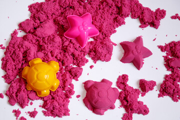 Kinetic Sand Figures Colorful Toys Early Education Preparing for School Development Children Game