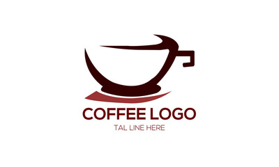 coffee i con and logo design head. 