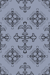 Ornamental decor for wallpaper. Modern fashion ornament