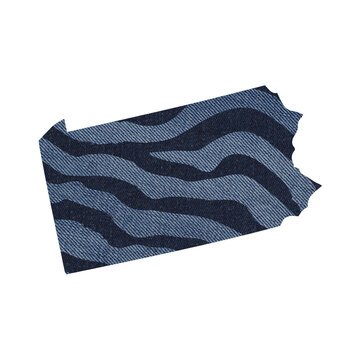 recommend clip art: Political divisions of the US. Patriotic clip art denim textured with zebra print. State Pennsylvania