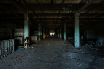 Abandoned Factory Interior and Exterior