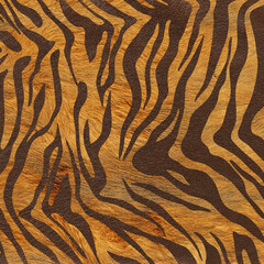 Bright fluffy backdrop with tiger skin pattern. Safari background