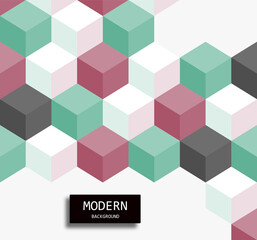 Naklejka premium Hexagon grid vector background. Colorful texture. Modern artwork. Colorful image.