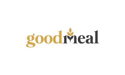 illustration vector graphic of simple, modern, classic, combination wordmark and iconography for healthy food, organic meals logo design