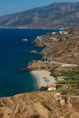 beautiful sand beach in Kampos