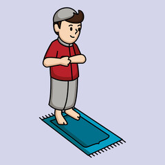 Ramadan Kareem Muslim prayer infographic 