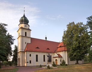 Fototapeta na wymiar Church of Stanislaw bishop and Martyr in Solec Kujawski. Poland