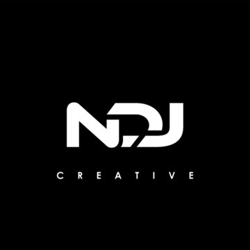 NDJ Letter Initial Logo Design Template Vector Illustration