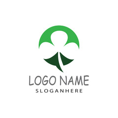 Fototapeta premium Clover Logo Template vector symbol nature