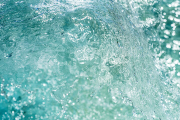 frozen image of water in a fountain