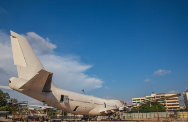 Old discarded airplane or jumbo jet