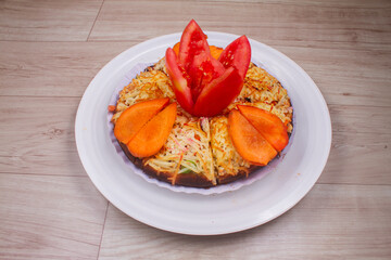 Food photography. Pizza, South Indian, prawns. Three food segments with delicious ingredients.