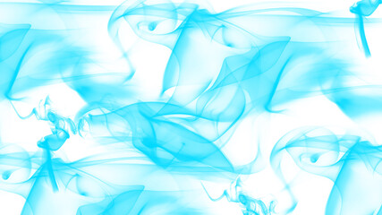 Abstract fog or smoke effect white background blue smoke.