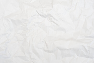 Crumpled white paper texture. Background 