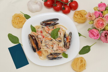 pasta with mussels