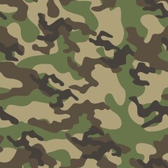 Fototapeta premium military camouflage vector seamless green