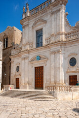 Obraz premium Castellaneta, Taranto district, Apulia, Puglia, Murge, Ionian Coast, Italy, Italia, Europe, Cathedral dedicated to the Santa Maria Assunta, formerly the Church of St. Nicola