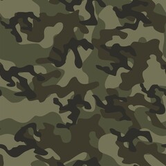 Fototapeta premium military camouflage vector seamless pattern green
