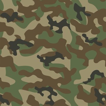 green military camouflage vector seamless 