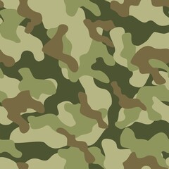 Fototapeta premium green military camouflage vector seamless print