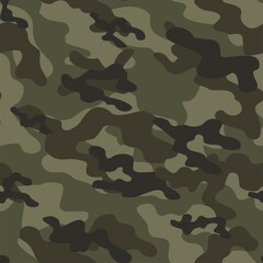 Fototapeta premium military camouflage vector seamless pattern