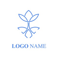 Logo flower and leaf