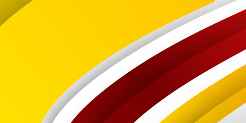 Abstract background modern hipster futuristic graphic. Yellow red background with white stripes. Abstract red ardent background with lighting effect. Futuristic design layout for presentations, poster