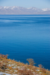 Lake Sevan in the winter time