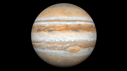 Realistic and Detailed Jupiter - obrazy, fototapety, plakaty