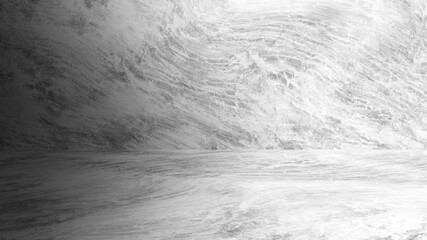 Concrete wall white color for background. Old grunge textures with scratches and cracks. White painted cement wall texture.