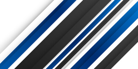 Template corporate concept blue black grey and white contrast background for modern business corporate presentation. Blue black abstract background with overlap shiny layers 
