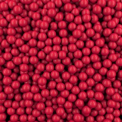 Red bright shiny spheres wallpaper