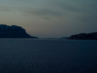 coasts of sardegna at dawn , olbia