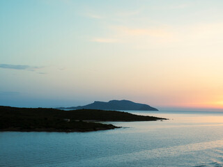 Fototapeta premium coasts of sardegna at dawn , olbia