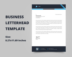 Business Letterhead Template Vector print ready design