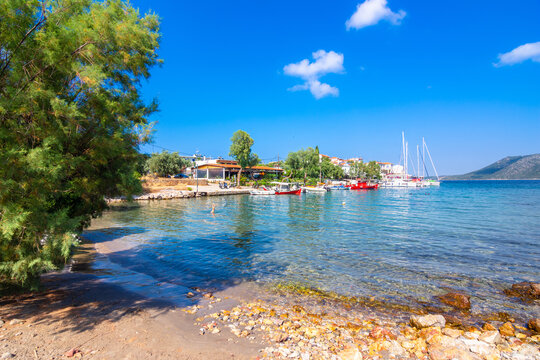 Amazing beach of Steni Vala in Alonnisos island, Greece.