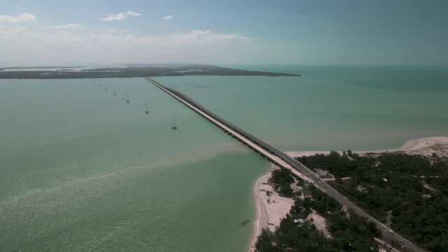 The entrance to Laguna de Terminos in Campeche