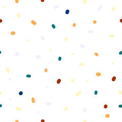 Seamless pattern with colorful splatter