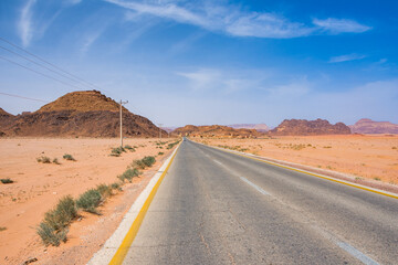 Wadi Rum desert in Jordan